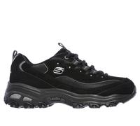 Skechers Femme D'lites Biggest Fan Baskets Tendance, Black Trubuck Mesh Trim, 37 EU