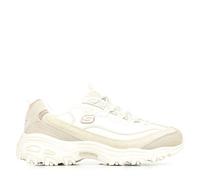 Skechers D'Lites Cold Days Chaussures pour Femme, Daim Naturel Duraleather Silver Trim, 37 EU