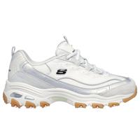Skechers D'Lites - Dazzling Shine Chaussures Moyen Width en Blanc/Gris, Pointure 38