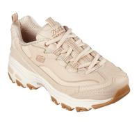 Skechers Femme D'Lites Good Neutral Basket, Natural Leather/Duraleather/Gum Trim, 39 EU