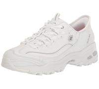 Skechers D'Lites New Classic Baskets Mains-Libres pour Femme Blanc/argenté Taille 38,5 EU, Blanc/argenté, 38.5 EU