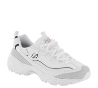 Skechers D'Lites New Heat Baskets pour Femme Blanc/Noir/Rouge Taille 39,5 EU, Blanc/Noir, 39.5 EU