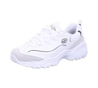 Skechers D'Lites New Heat Chaussures pour Femme, Blanc/Noir, 38.5 EU