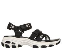 Skechers D'Lites Sandal - Happily Yours Chaussures Moyen Width en Noir, Pointure 37, Vegan, Lavable en machine