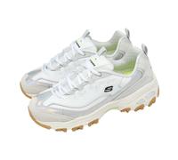 Skechers Dlites White Gray Women Lifestyle Casual Shoes Sneakers 150556-WGY