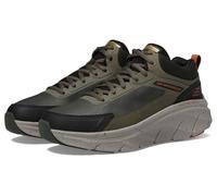 Skechers D'lux Walker 2.0 Grailo Baskets imperméables pour Homme, Olive/Orange, 40 EU