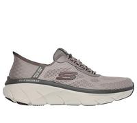 Skechers D'lux Walker 2.0 Rezinate Baskets à Enfiler Mains Libres pour Homme, Taupe, 45 EU