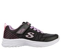 Skechers Fille Dreamy Dancer Radiant Rogue Basket, Bordure en Maille Noire et Lavande, 37 EU