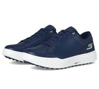 Skechers Drive 6 Arch Chaussures de Golf sans Crampons en Cuir pour Homme Coupe décontractée, Bleu Marine, 47.5 EU