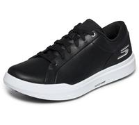 Skechers Drive 6 Arch Chaussures de Golf sans Crampons en Cuir pour Homme Coupe décontractée, Noir/Blanc, 46 EU