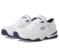 Skechers Durham Baskets à Enfiler Mains Libres pour Homme, Blanc, 10.5 X-Wide