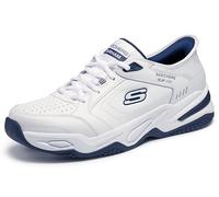 Skechers Durham Baskets à Enfiler Mains Libres pour Homme, Blanc, 16 X-Wide