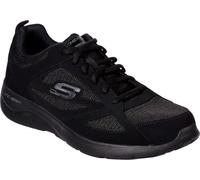 Skechers Homme Dynamight 2.0-fallford Baskets, Noir Black Leather Mesh Pu Trim Bbk, 44 EU