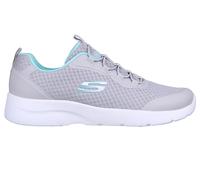 Skechers Dynamight 2.0 - Social Orbit Chaussures Moyen Width en Gris/Aqua, Pointure 39, Vegan