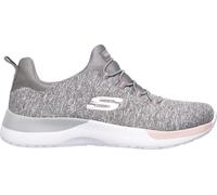 Skechers Dynamight, baskets en mesh pour femmes, chaussures de sport en gris et rose, semelle intérieure Skechers Memory Foam, lavable en machine