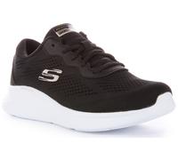 SKECHERS Dynamight Pigeonnant Vegan Lacet Femmes Baskets Noir Blanc UK 3 - 8