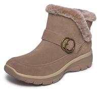 Skechers Easy Going-Latte-Twin Gore Mules à Dos Ouvert pour Femme