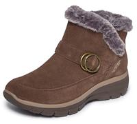 Skechers Easy Going-Latte-Twin Gore Mules à Dos Ouvert pour Femme | Chaussures mains libres, coupe décontractée, mousse à mémoire de forme refroidie par air, doublure chenille, Scotchgard 3M