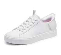 Skechers Eden Lx-Royal Stride Chaussures à enfiler mains libres pour femme, blanc, 11 Wide