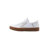 Skechers Homme Hands-Free Slip-ins Eden LX Strando Basket, Garniture Naturelle en Cuir dura Blanc, 41 EU