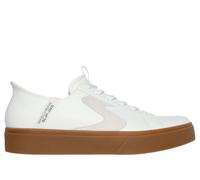 Skechers Homme Hands-Free Slip-ins Eden LX Strando Basket, Garniture Naturelle en Cuir dura Blanc, 44 EU