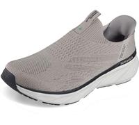 Skechers Edgeride Commissioner Baskets à enfiler mains libres pour homme, taupe, 8.5 X-Wide