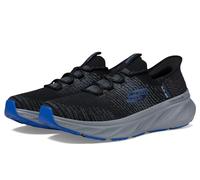 Skechers Edgeride Raygo Baskets à enfiler mains libres pour homme, noir/bleu, 44 EU