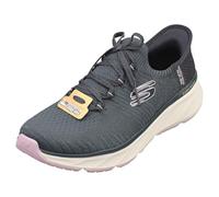 Skechers Femme Edgeride Impression Basket, Navy Knit/Lavender Trim, 37.5 EU