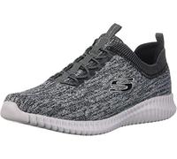 Skechers Elite Flex - Hartnell, Baskets Enfiler homme, Gris (Grey/black), 46 EU