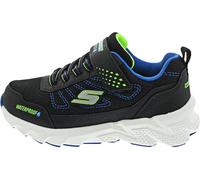 Skechers Elite Sport Tread Aquavek Basket, Black Synthetic/Textile/Blue & Lime Trim, 28.5 EU