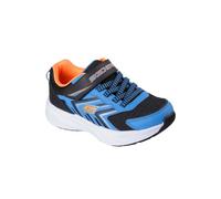 Skechers Enfants Microspec Tread Baskets 404115L BBOR Noir/Bleu/Orange