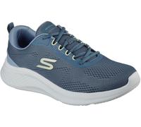 Skechers Engineered Mesh Lace Up Low-Top Trainers Mens Teal 9 (43) Male