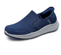 Skechers Homme Slip-ins Equalizer 5.0 Drayze Mains Libres Basket, Cuir Dura en Maille Bleu Marine, 43 EU