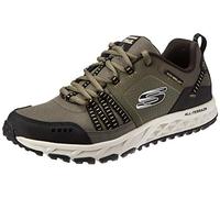 Skechers Escape Plan Baskets Homme Green (Olive Leather/mesh/black Trim Olbk) 45.5 EU