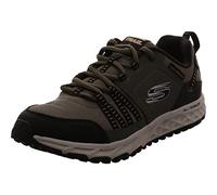 Skechers Baskets Escape Plan Homme cuir/mesh vert olive noir 47.5 EU