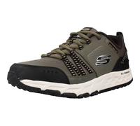 Skechers Baskets Escape Plan Homme Vert olive Lacets Taille 43