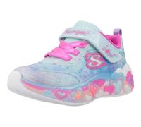 Skechers Baskets Fille Eternal Heart Lights Bleu