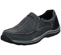 Skechers Expected Avillo Mocassins à Enfiler pour Homme, Coupe décontractée, Noir, 7 Wide