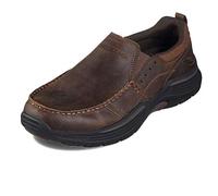 Skechers Mocassins homme Expended-Seveno Marron cuir foncé Taille 42,5 EU