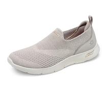Skechers Femme 104164 Tpe Walking-shoes, Taupe Heathered Knit Peach Trim, 38 EU
