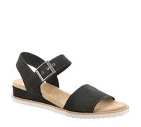 Skechers Chaussures femme 114147 Desert Kiss SERENDIPITOUS Microfibre noire Taille 39 EU