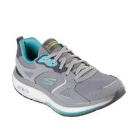 Skechers Femme 124929 Gytq Baskets, Cuir Gris Turquoise Textile, 40 EU