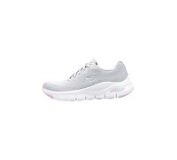 Skechers Femme 149722 Gymt Baskets, Grey Mesh Lavender Light Blue Trim, 39.5 EU