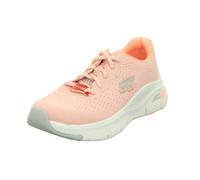 Skechers Femme 149722 Pkcl Baskets, Bordure en Maille Rose Corail Gris Clair, 40 EU