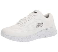 Skechers Femme 149990 WBK Baskets, Bordure Noire en Maille Blanche, 39 EU