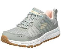 Skechers Femme 180061 BkhpTrekking Low Cut, Bordure en Maille de Cuir Olive Rose Clair, 37 EU