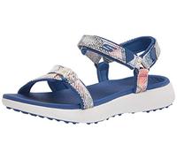 Skechers Femme 600 Spikeless Golf Sandal Chaussure, Imprimé Serpent Bleu, 36 EU