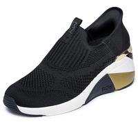 Skechers Femme A-Wedge-Crecent Hands Free Slip-ins Basket, Noir, 37.5 EU