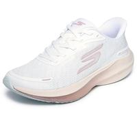 Skechers Femme Aero Pulse Performance Running Trainers - Lightweight Mesh Athletic Shoes with Arch Support Slip-in ENTRAINEUSE, White Textile Rose Trim, 36 EU