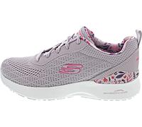 Skechers Femme air Dynamight Laid Out Baskets, Bordure Multicolore en Maille Lavande, 39 EU